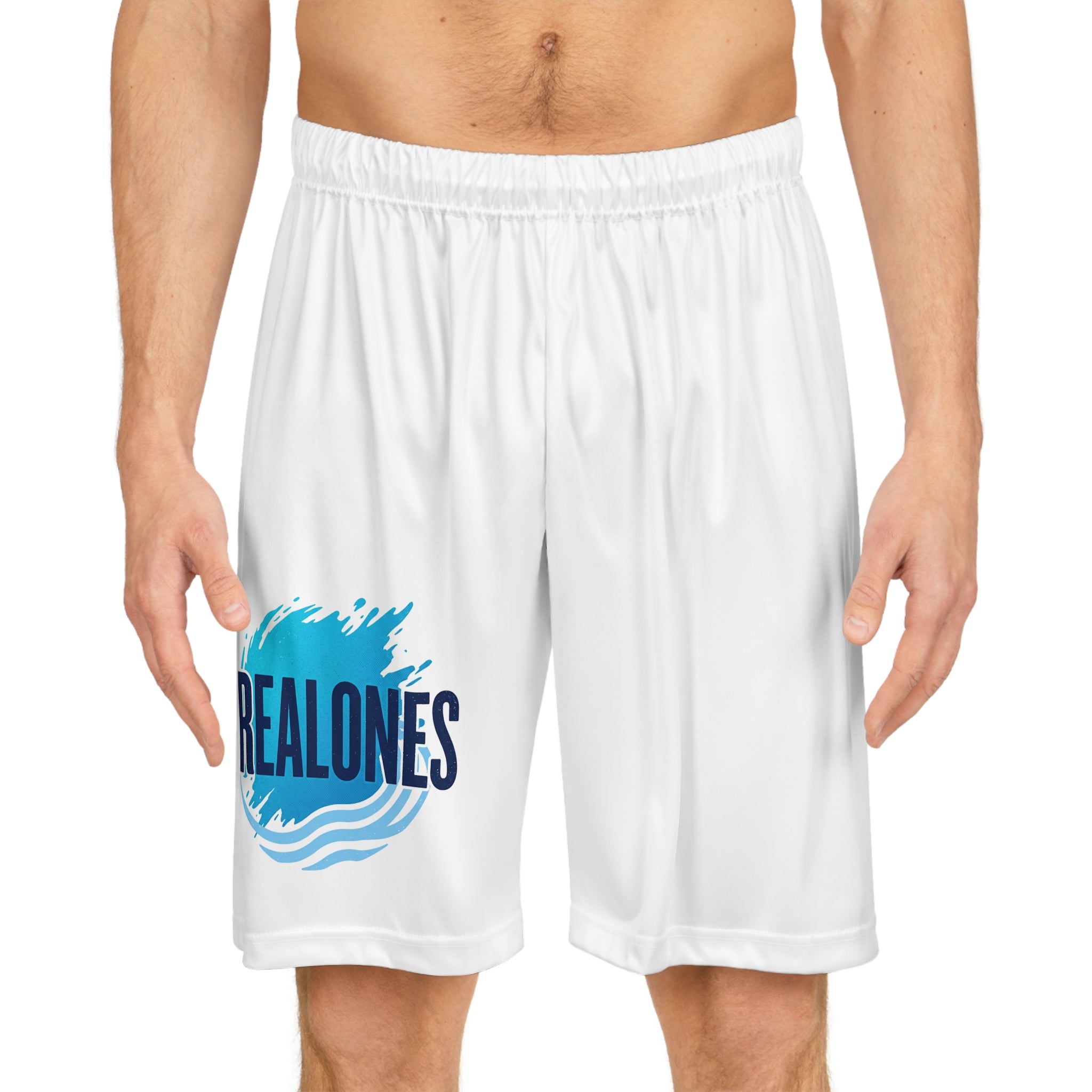 Basketball Shorts — 4RealOneS Logo Athletic Mesh Shorts